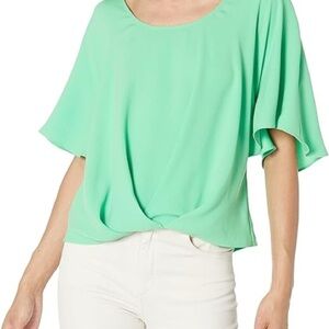Trina Turk Amour Green Blouse MSRP $198​